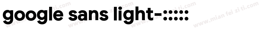 google sans light字体转换